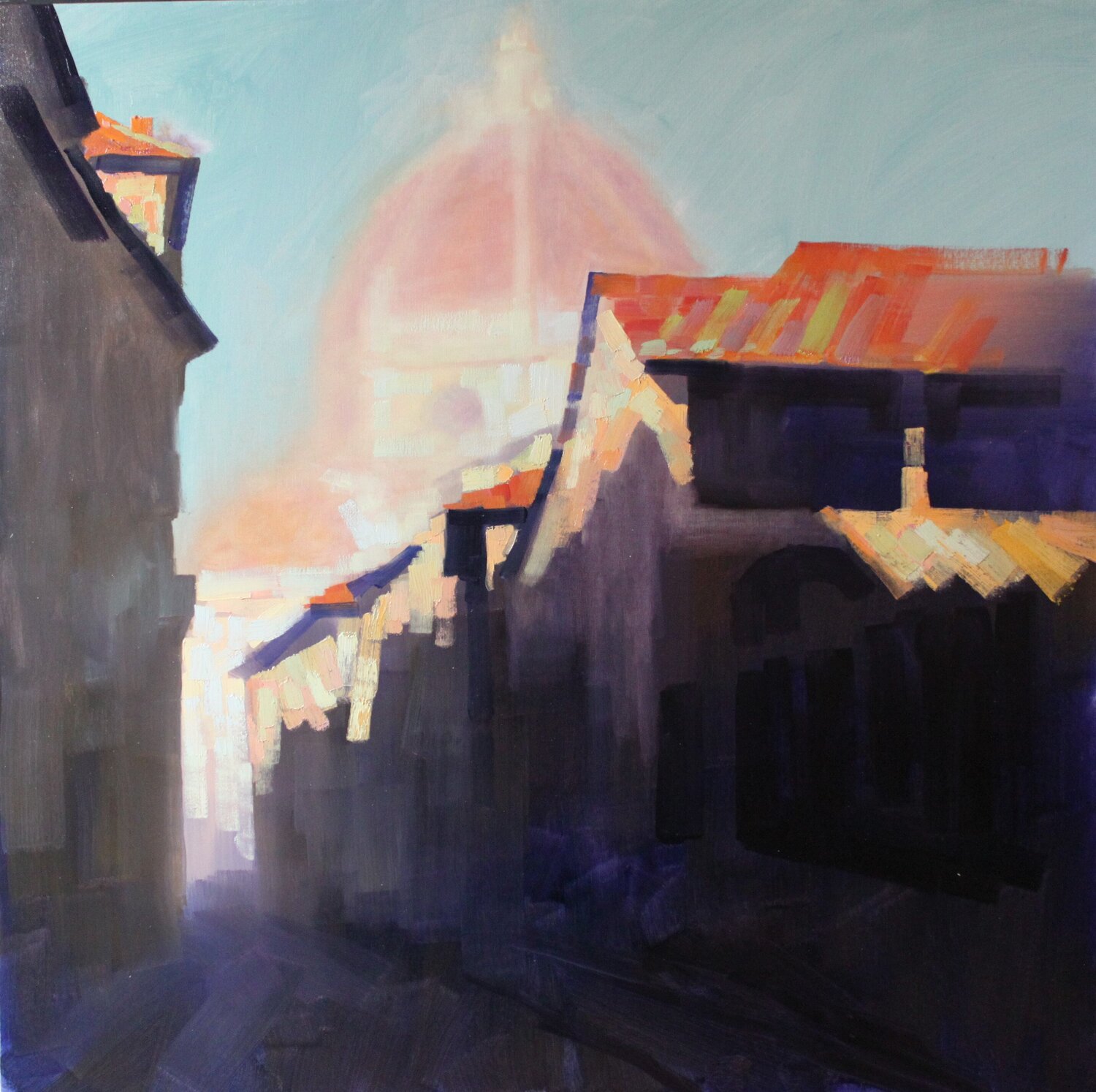Firenze, Via dell’Oriuolo Revaz Tcheishvili Original painting for sale
