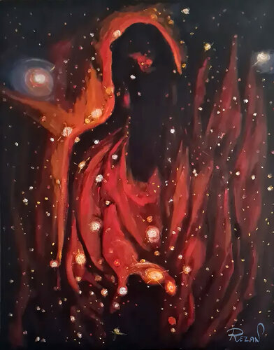WOVEN  FROM  STARS von Rezan Ozger, Malerei kaufen auf Select