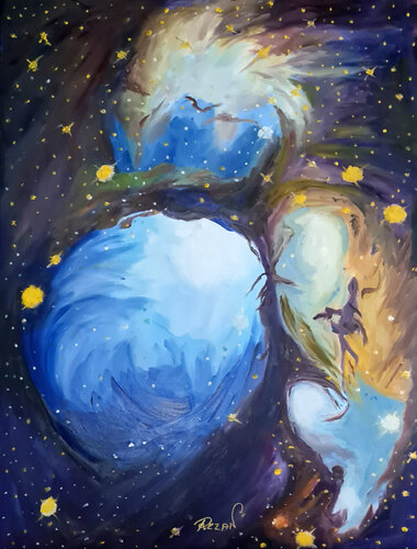 Edge of Becoming by Rezan Ozger, Painting for Sale on Select