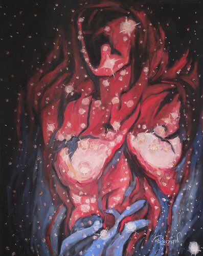 THE  HEART OF  MILKY WAY by Rezan Ozger, Painting for Sale on Select