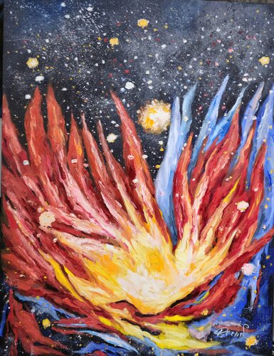 BIG  BANG by Rezan Ozger, Painting for Sale on Select