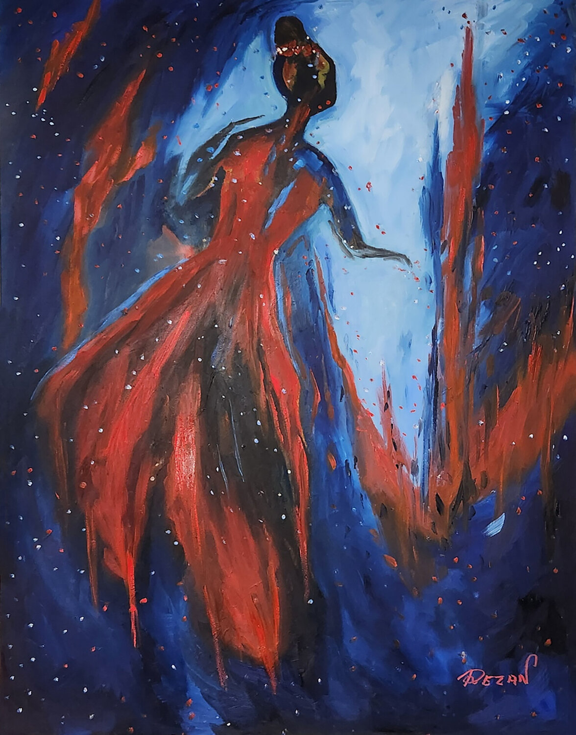 THE PAINTER’S MUSE Rezan Ozger Originalgemälde zu verkaufen