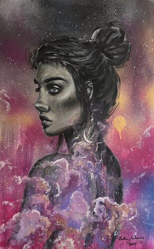 Cosmic Soul ⭐️ by Erika Mihalec, Painting for Sale on Select