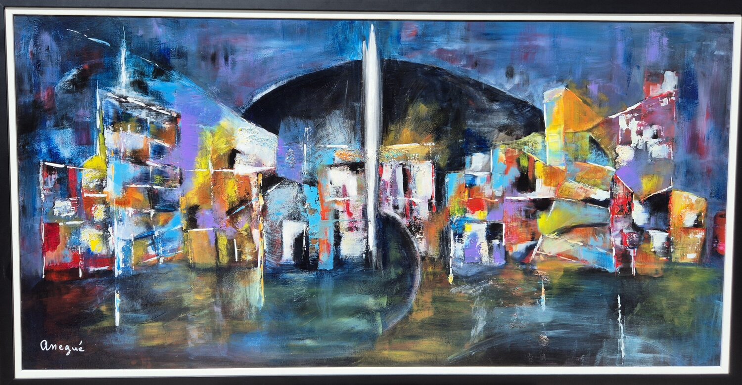 SYMPHONIE Anegué gueydan christiane Original painting for sale