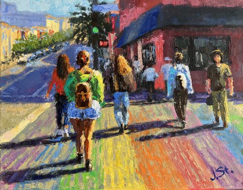 Green Light and Pride by Julia Strittmatter, Painting for Sale on Select