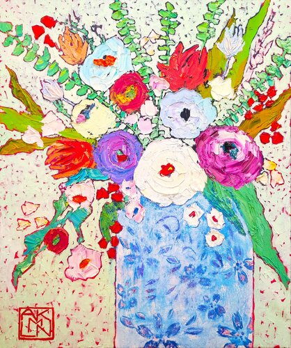 "El domingo de flores" by Asia Klim, Painting for Sale on Select