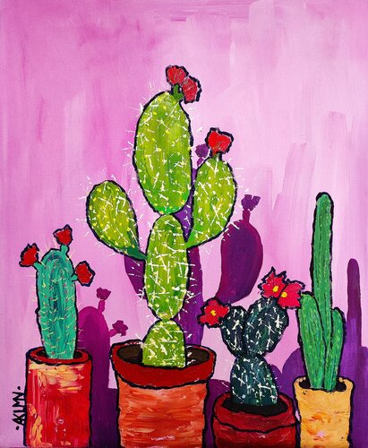 ¡Que calor! by Asia Klim, Painting for Sale on Select