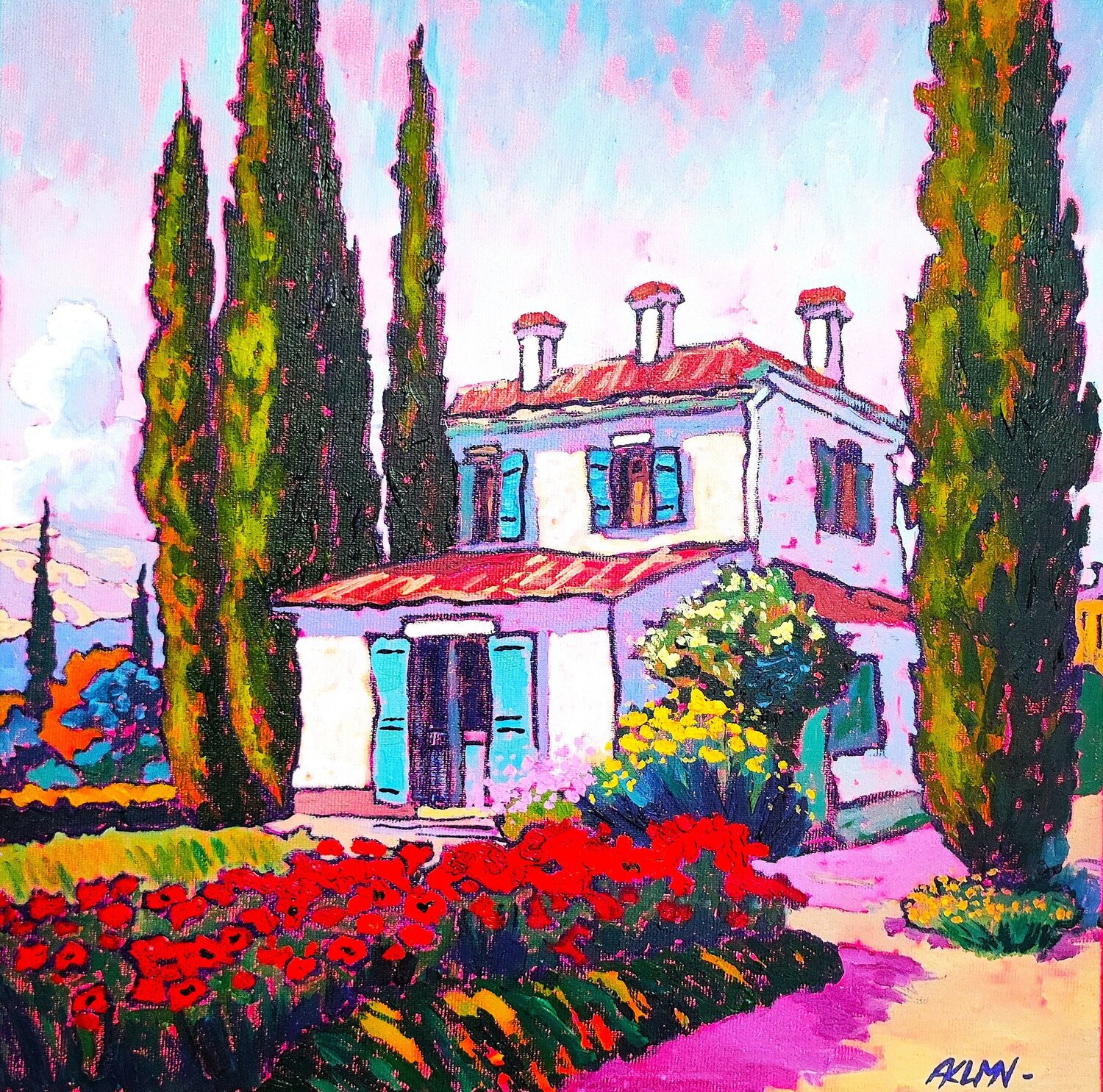 "La casa de al lado" Asia Klim Original painting for sale