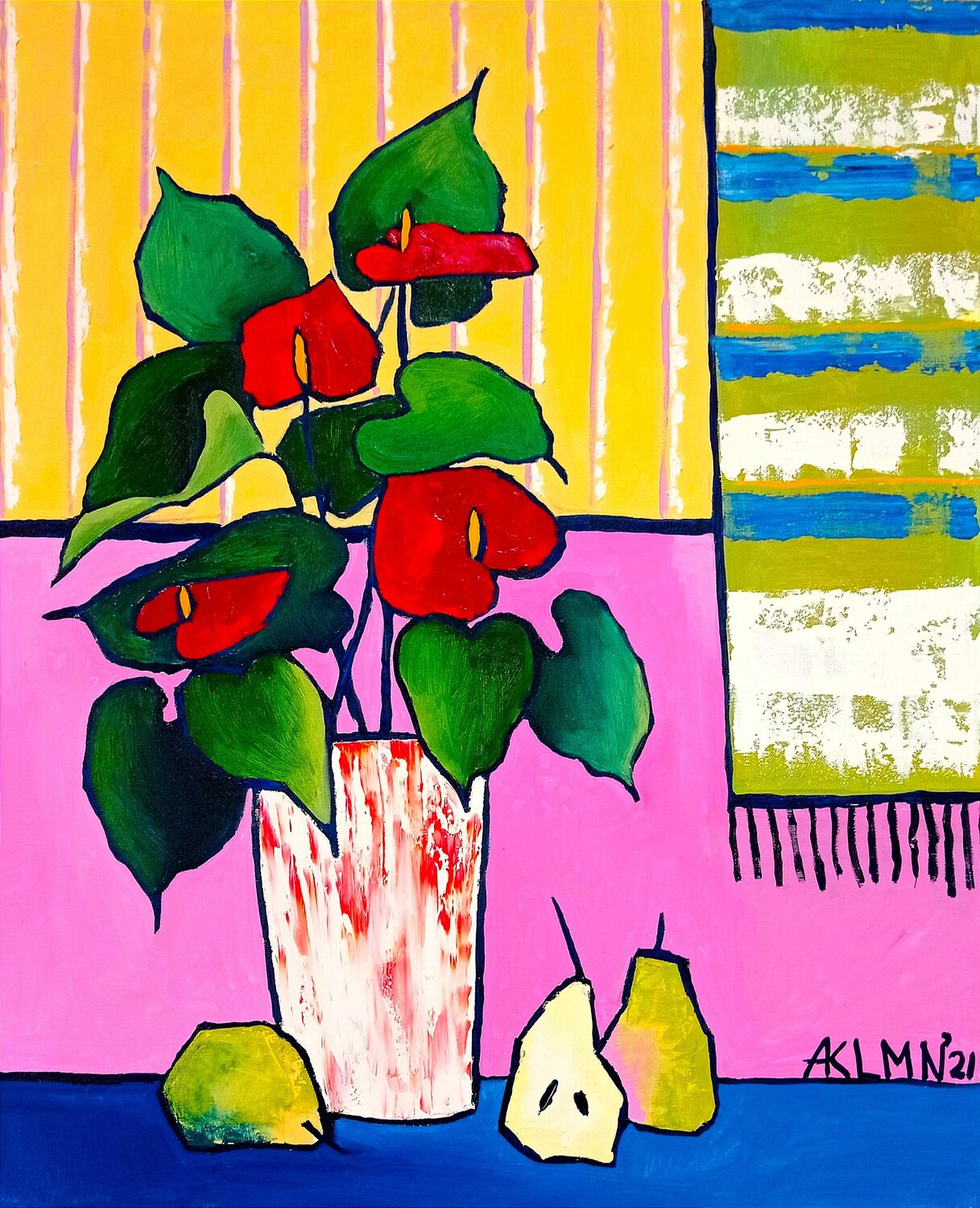 Tres amigos Asia Klim Original painting for sale