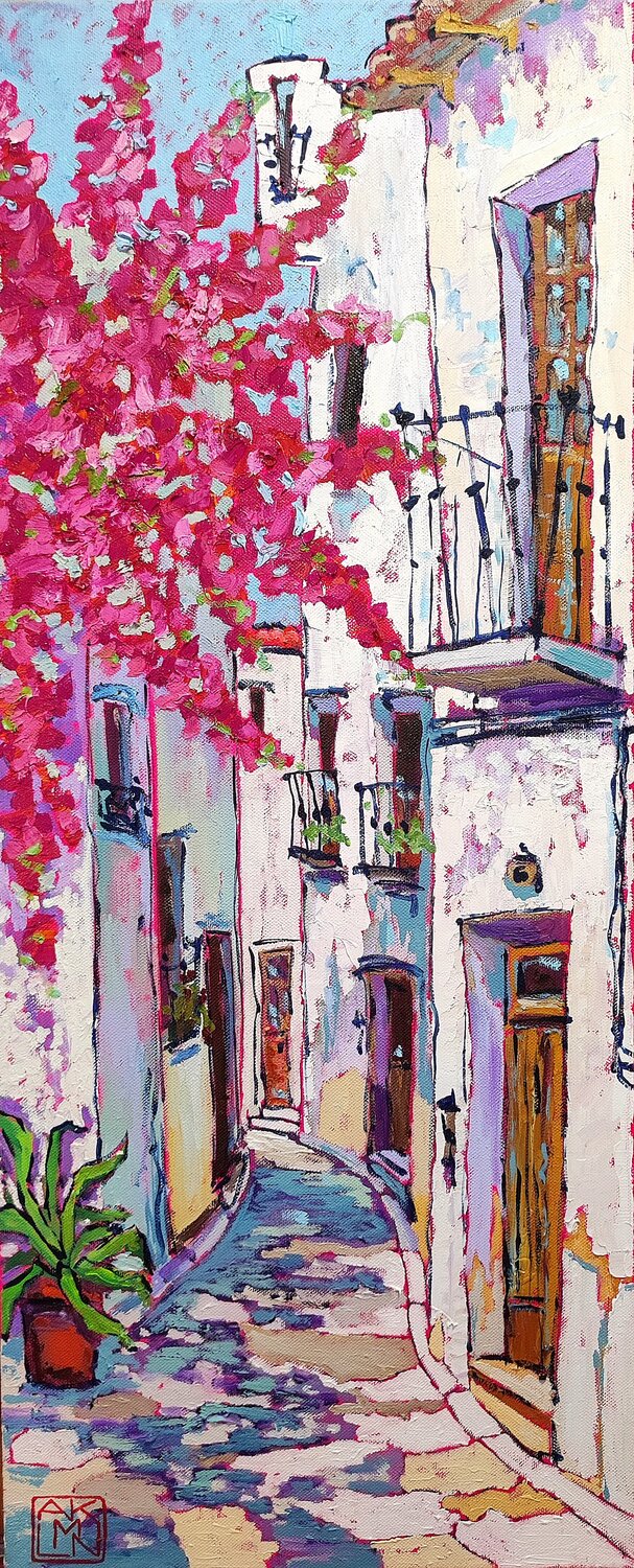 Donde florece el silencio Asia Klim Original painting for sale