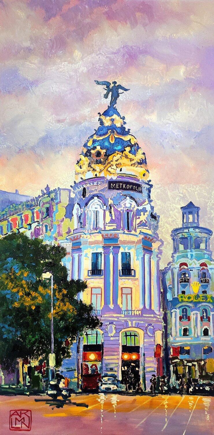 Metropolis Asia Klim Original painting for sale