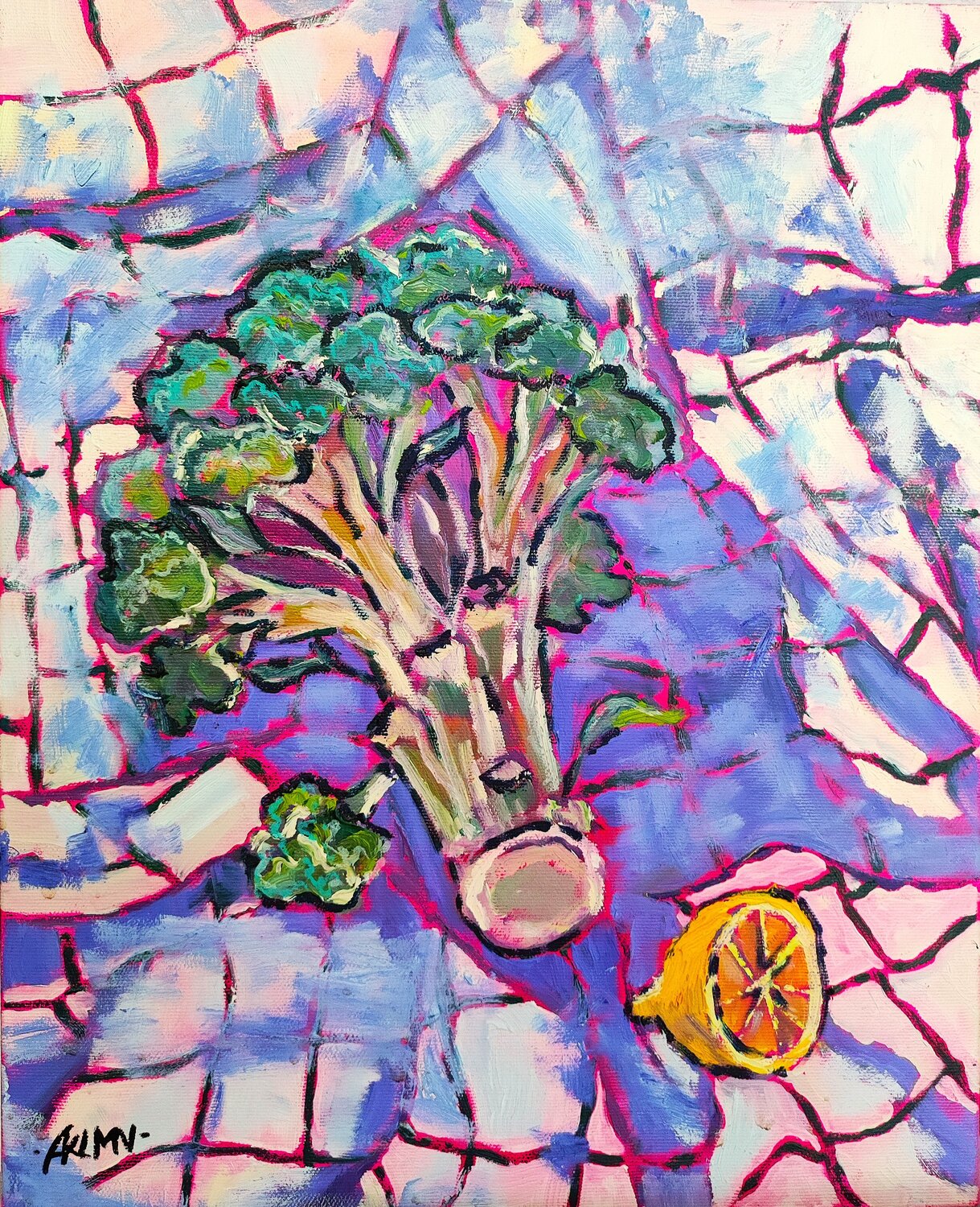 Broccoli Asia Klim Original painting for sale