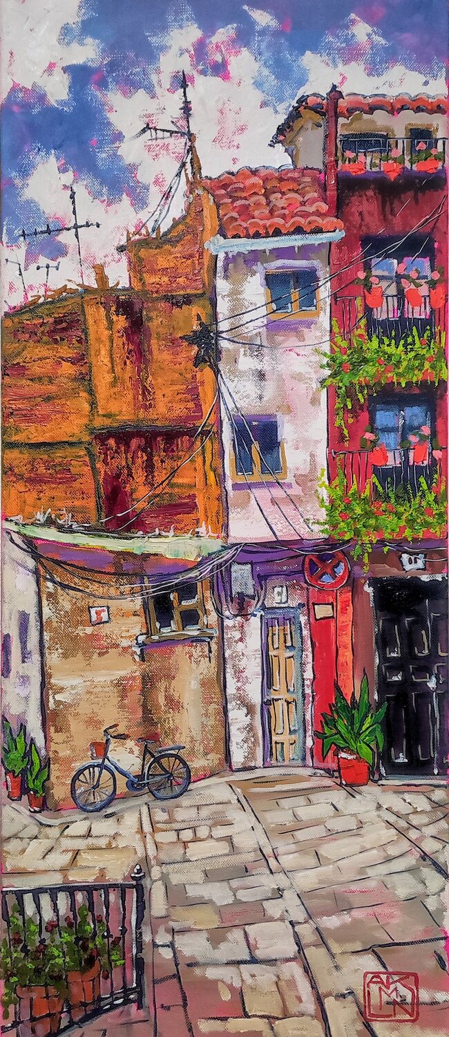 Siempre juntos Asia Klim Original painting for sale