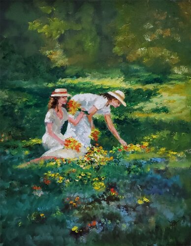 Languid Summer Days by Jarmila Dluhos, Painting for Sale on Select