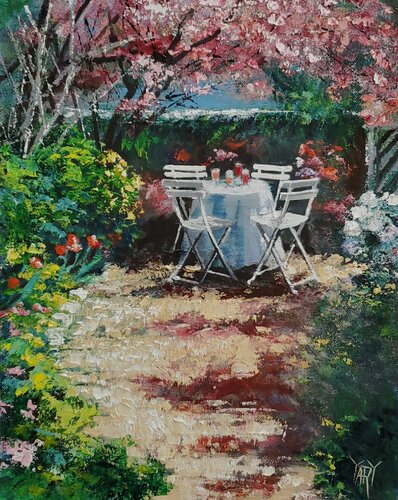 The Cozy Spot by Jarmila Dluhos, Painting for Sale on Select