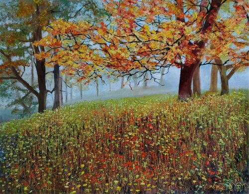 Early Morning Dew by Jarmila Dluhos, Painting for Sale on Select