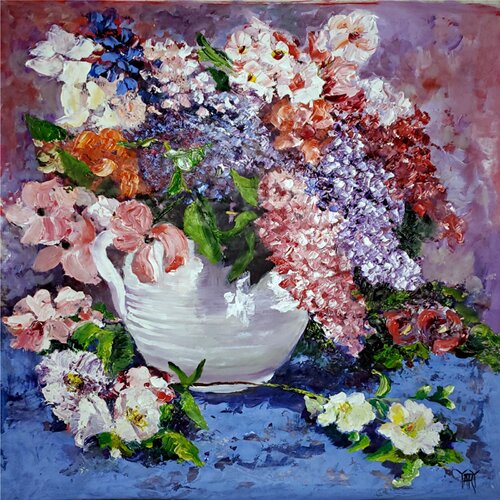 A Pitcher of Spring by Jarmila Dluhos, Painting for Sale on Select