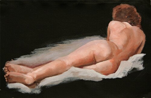 White Linens by Jarmila Dluhos, Painting for Sale on Select