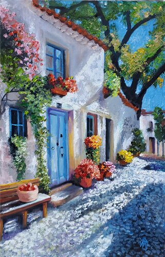 Basket of Tomatoes by Jarmila Dluhos, Painting for Sale on Select