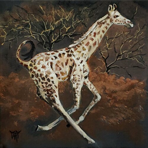Long Stride by Jarmila Dluhos, Painting for Sale on Select
