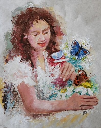 Simple Joys by Jarmila Dluhos, Painting for Sale on Select