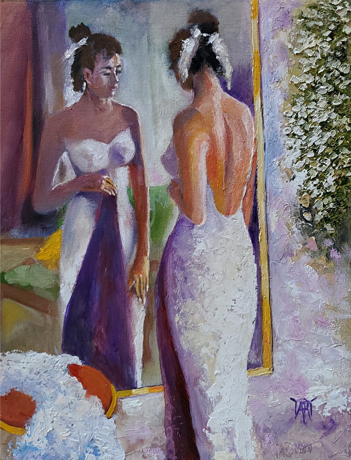 Reflection Jarmila Dluhos Original painting for sale