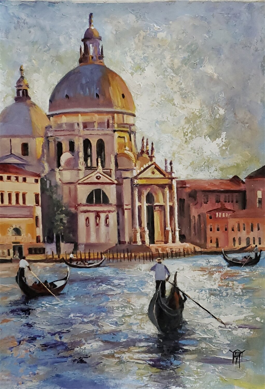 Crepuscolo Sul Canal Grande Jarmila Dluhos Original painting for sale