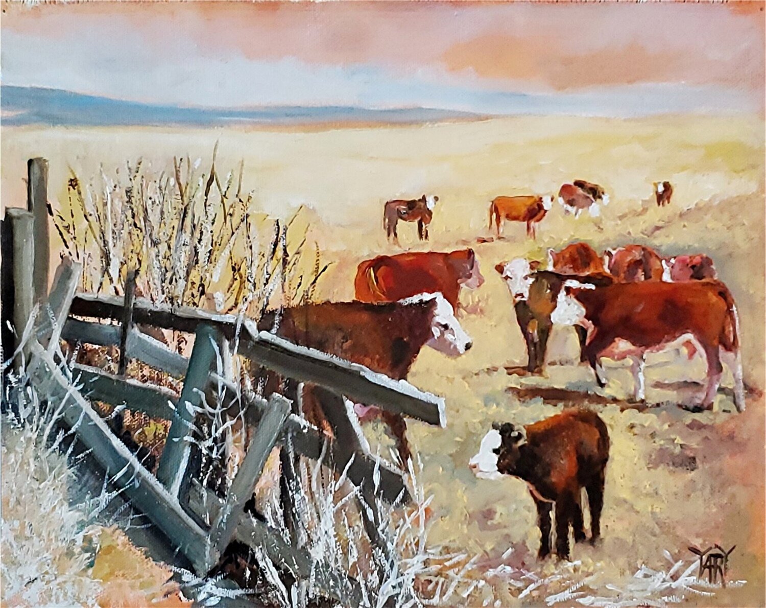 Big Sky Country, Montana Jarmila Dluhos Original painting for sale