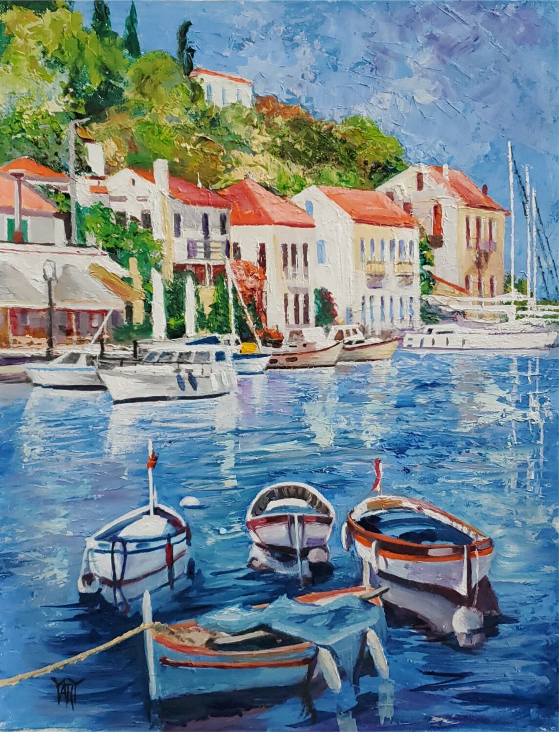 Old World Heritage Jarmila Dluhos Original painting for sale