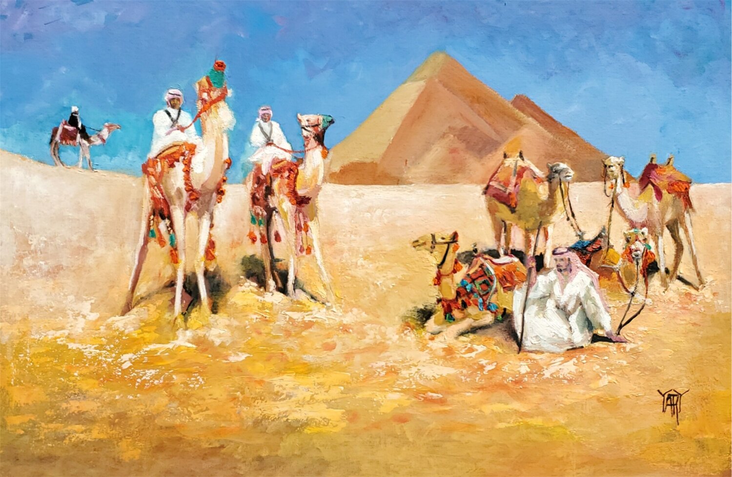 Sahara Jarmila Dluhos Original painting for sale
