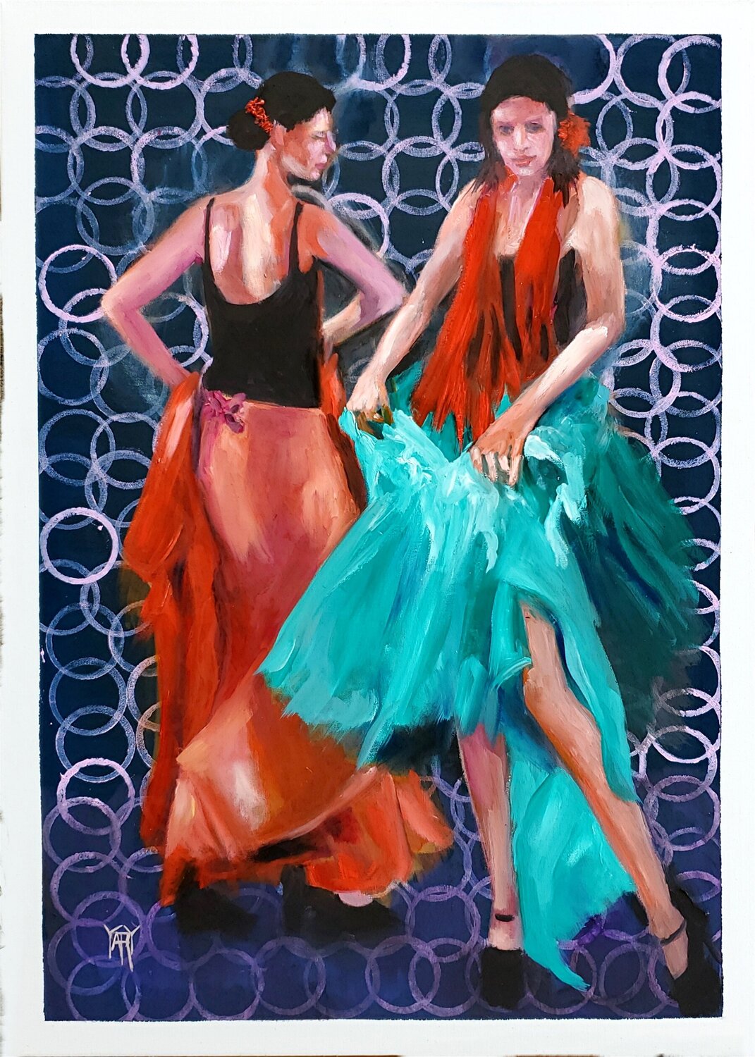 Tablao Jarmila Dluhos Original painting for sale