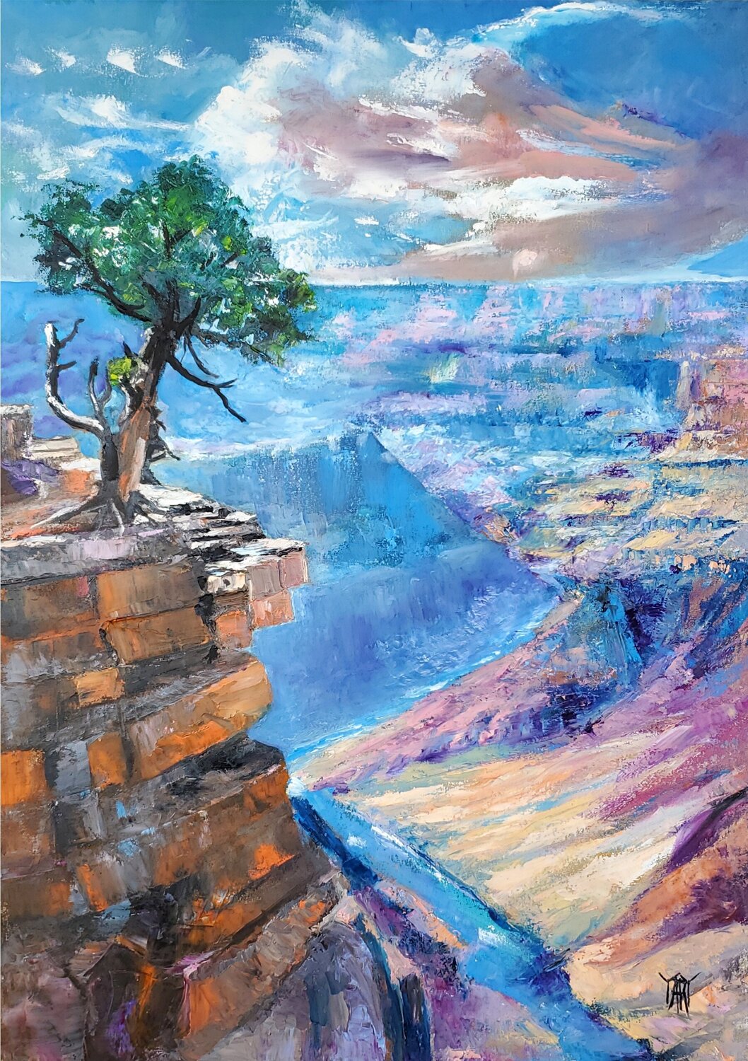 The Grand Canyon Jarmila Dluhos Original painting for sale