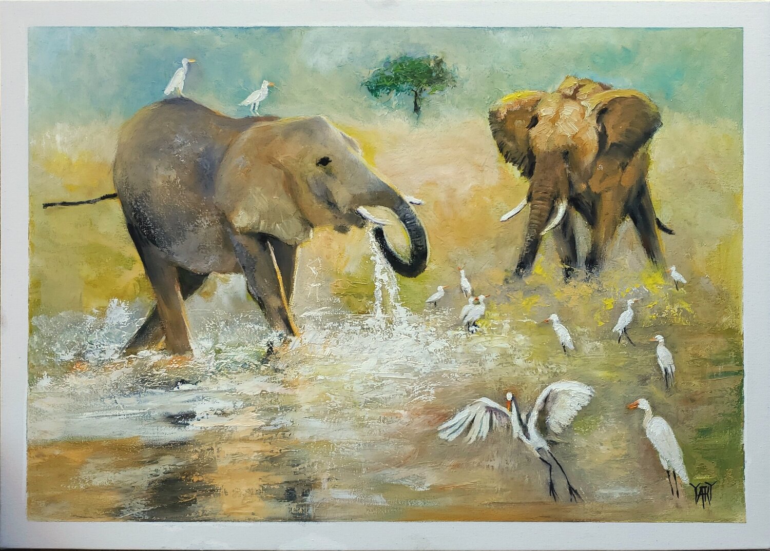 Kenya Jarmila Dluhos Original painting for sale