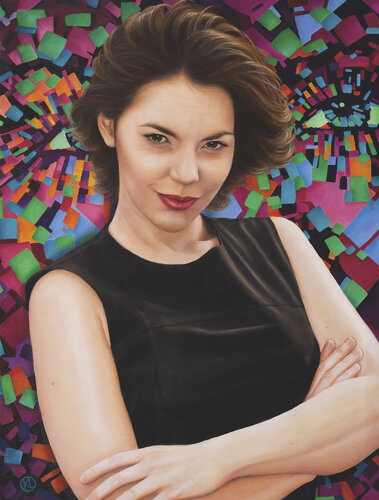 Marisol Martinez - Tango Singer by Karin Lüders, Painting for Sale on Select