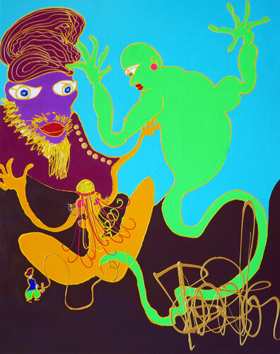 Le génie by Isa Sator, Painting for Sale on Select