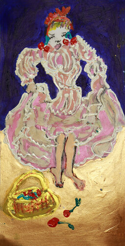 L espagnole aux cerises by Isa Sator, Drawing for Sale on Select