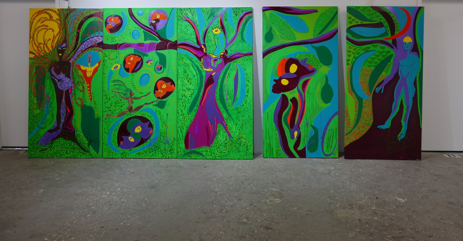 La Forêt Magique Isa Sator Original painting for sale