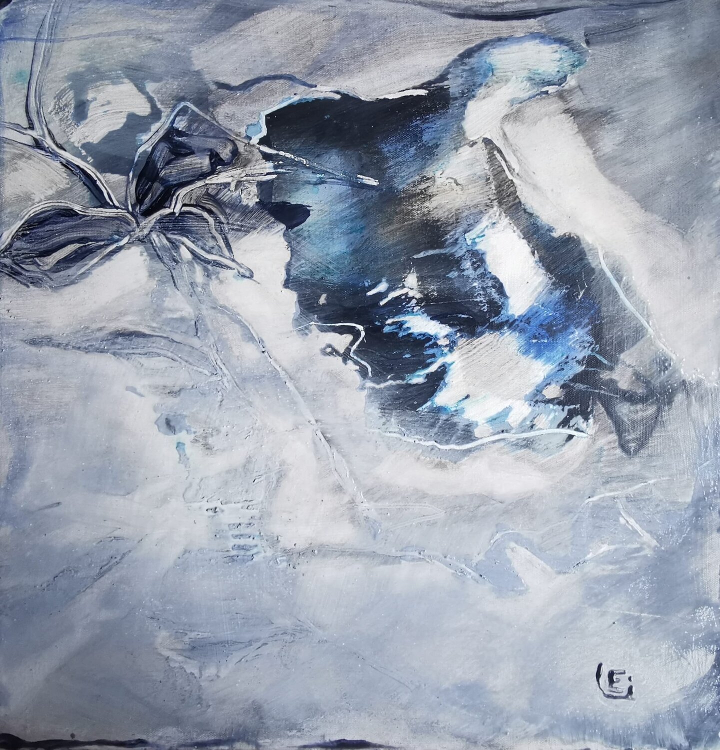 Floating Veil Sasa Ley Original painting for sale