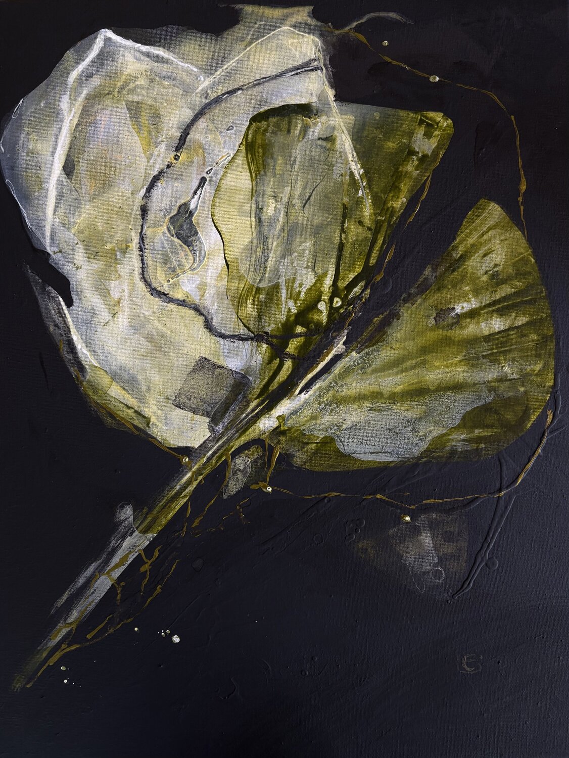 Phantom Leaf : Specimen I Sasa Ley Original painting for sale