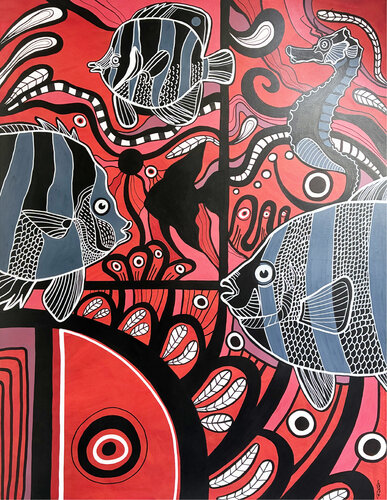 Red sea by Richard RASA, Painting for Sale on Select