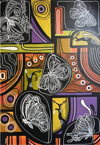 Ailes noires by Richard RASA, Painting for Sale on Select