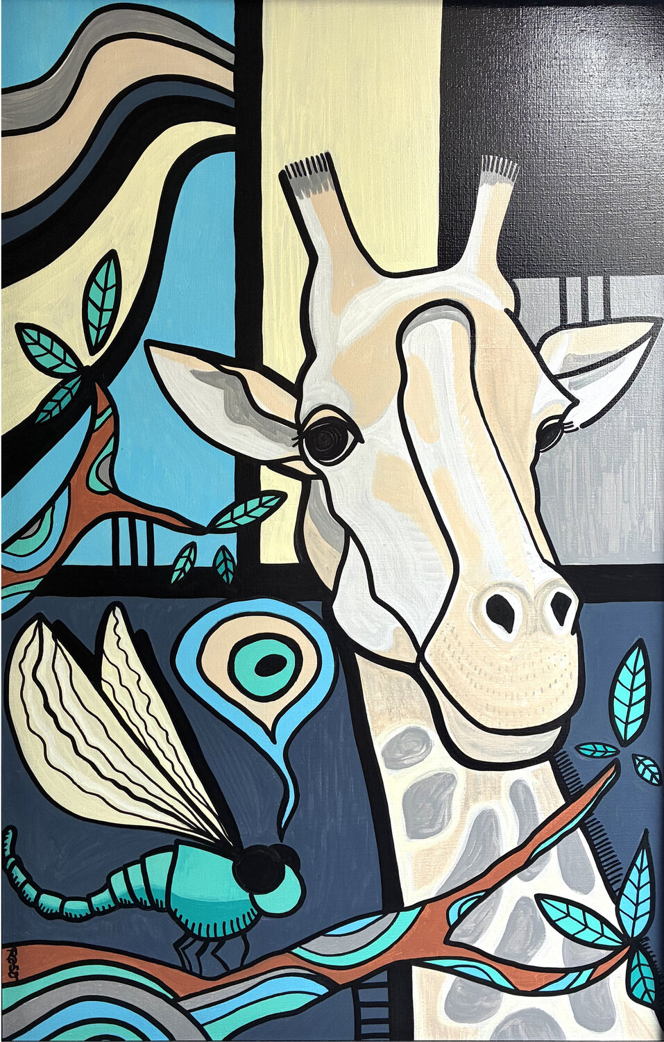 Au-dessus des arbres Richard RASA Original painting for sale