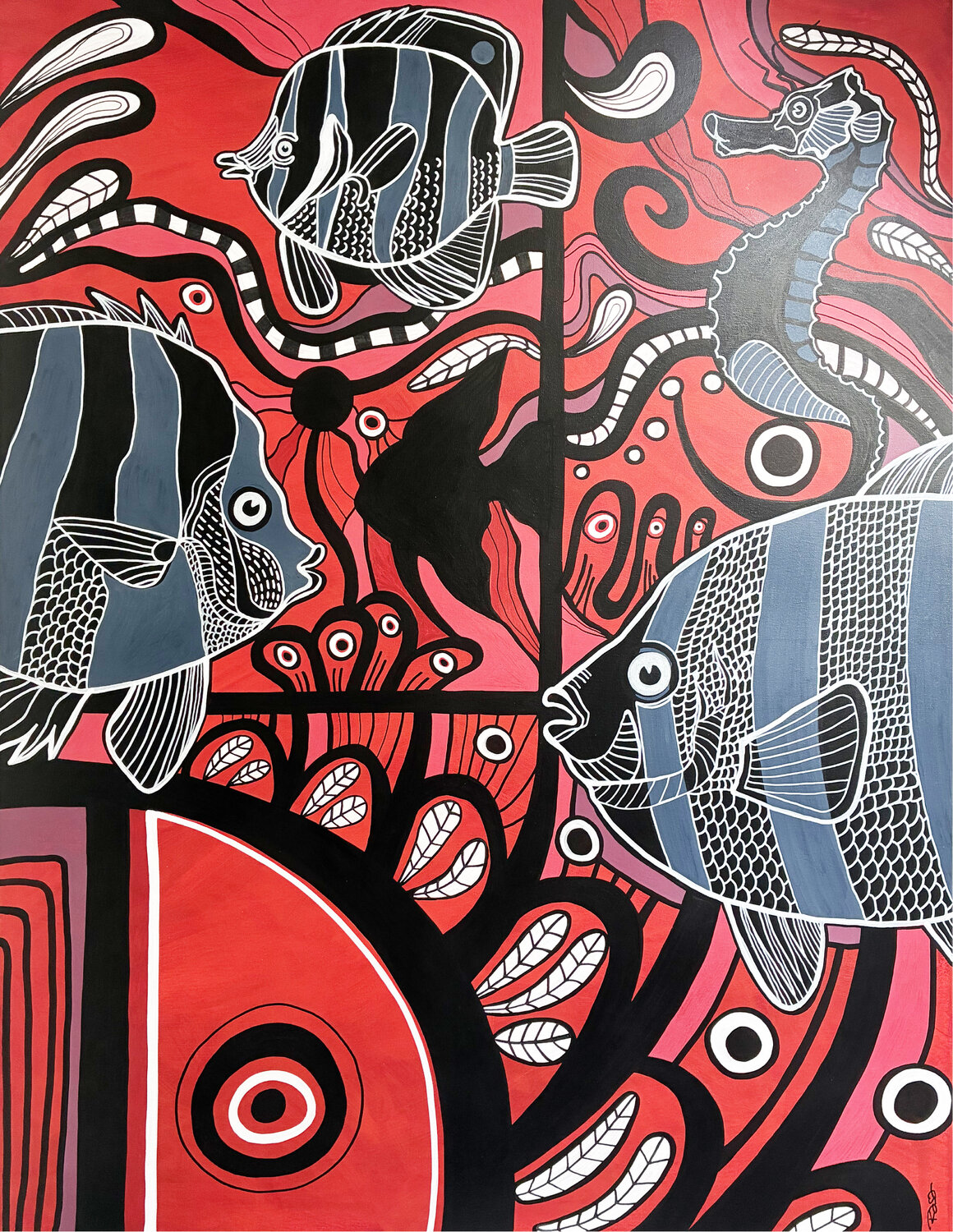 Red sea Richard RASA Original painting for sale