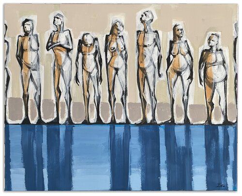 SEARCHING MY REFLECTION by Ido Vaginsky, Painting for Sale on Select
