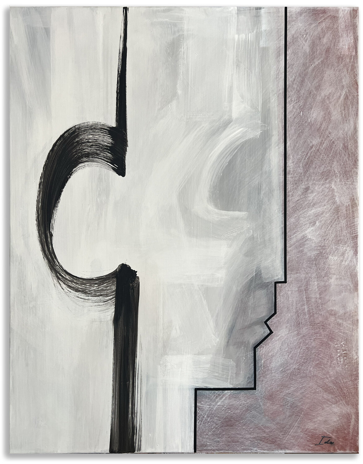2 Character lines Ido Vaginsky Original painting for sale