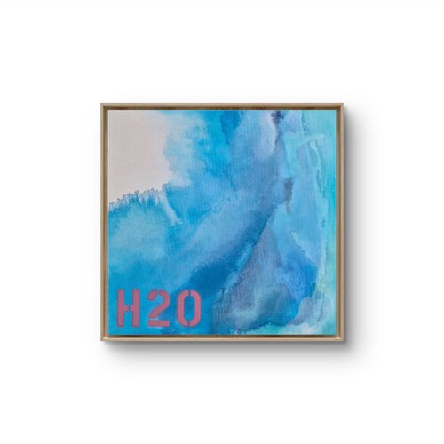 H2O - Dusty Pink by Claude Schwidrik-Grebe, Painting for Sale on Select