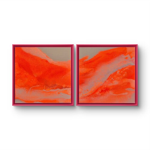 Untamed Light: Inner Glow I & II by Claude Schwidrik-Grebe, Painting for Sale on Select