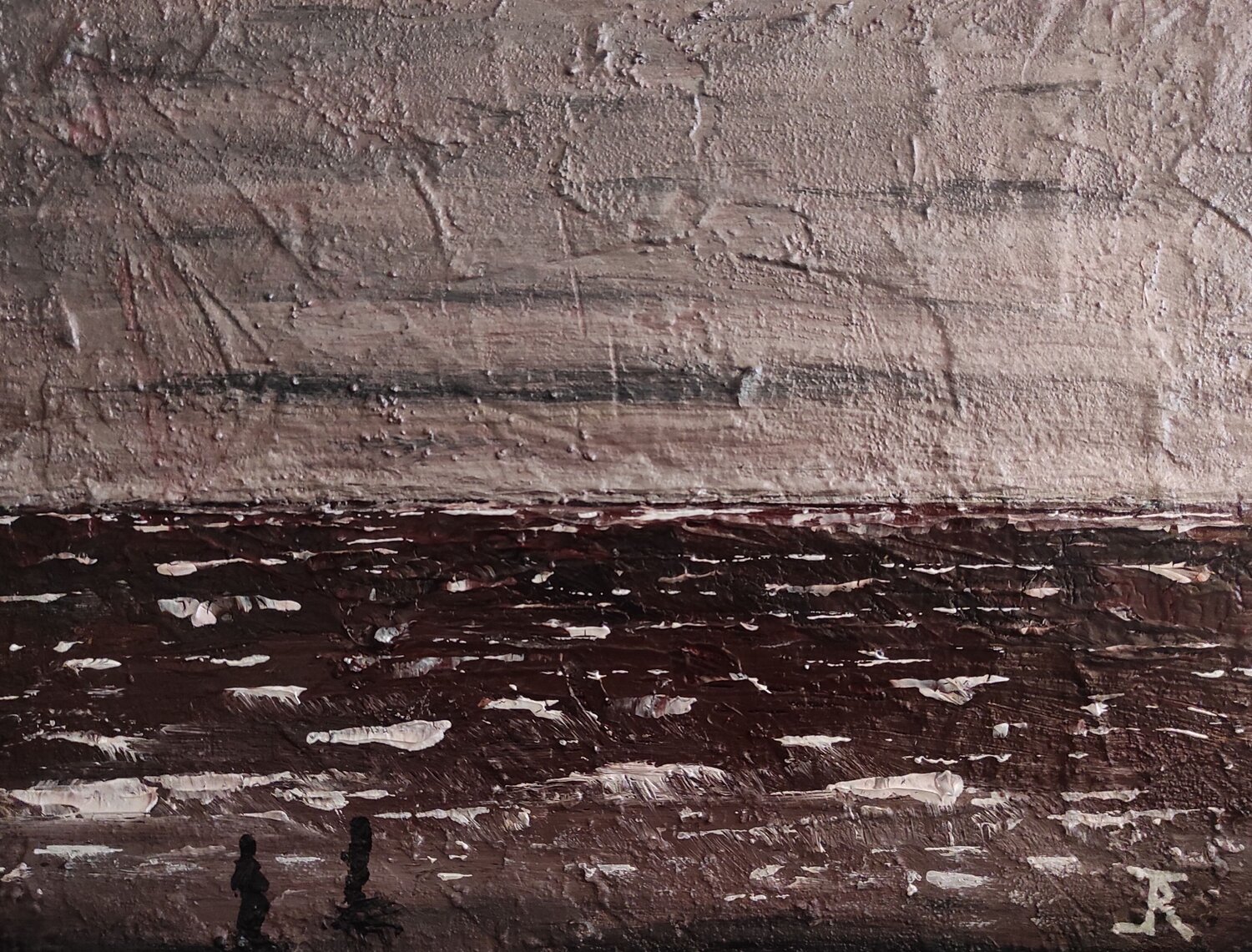 MARE D'INVERNO jacopo rizzo Original painting for sale