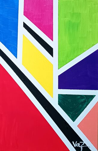 Geometric color von Adolfo Vázquez Burgos, Malerei kaufen auf Select