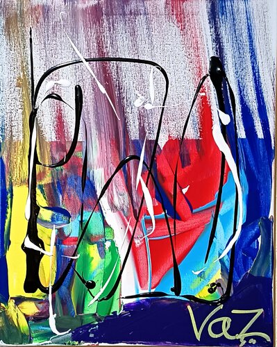 Wild Geometry by Adolfo Vázquez Burgos, Painting for Sale on Select
